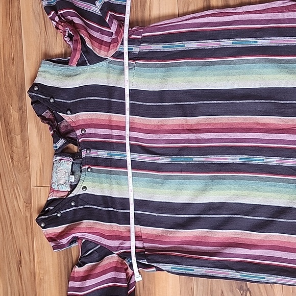 SILVERADO Southwestern Serape Striped Shirt Size Medium - Picture 7 of 12